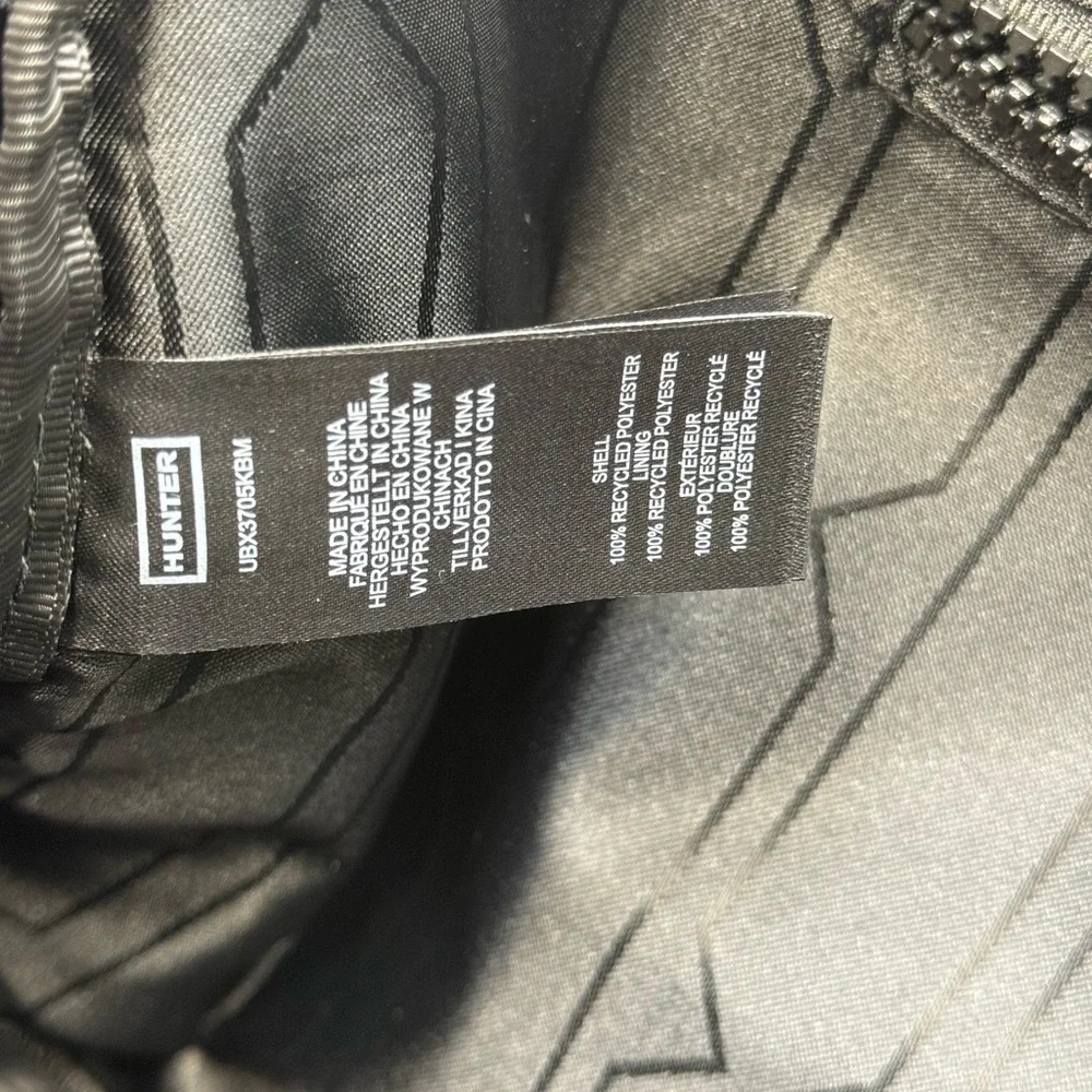 🆕 HUNTER 🧿 NWOT Large Framed Puffer Bag, Black *MISSING CROSSBODY STRAP*